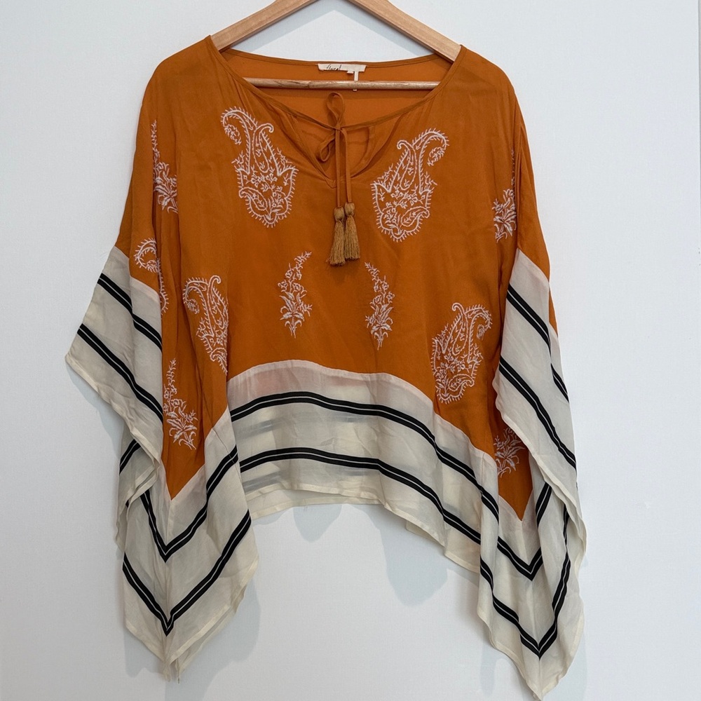 Anthropologie Floreat Sunglow Caftan Top Size S